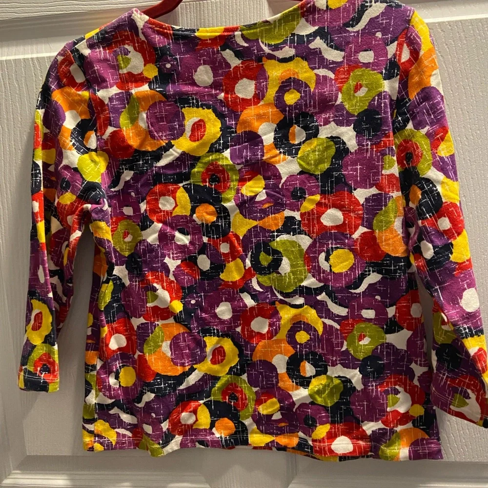 Ruby Rd. Multicolor Abstract Top - Picture 2 of 3